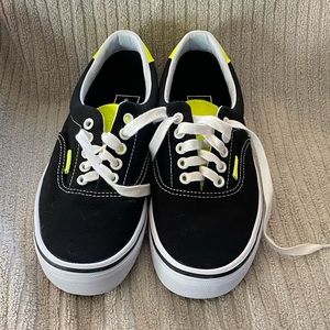 Era 59, Vans black/neon leather sneakers